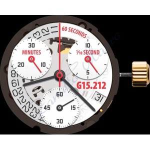 Mouvement ETA G15.212-4 chrono oblique avec date