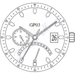 Mouvement Miyota GP03 quartz