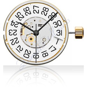 Mouvement ETA F06.161 quartz 3 aiguilles grande date à 3 heures