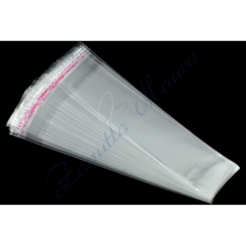 Buste crystal cm 16x3,5 spazio utile cm 13,5x3,5 con adesivo 200 pezzi