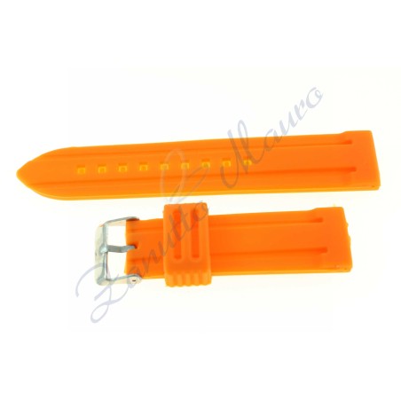 Bracelet en silicone J203 orange loop mm 24 soft touch