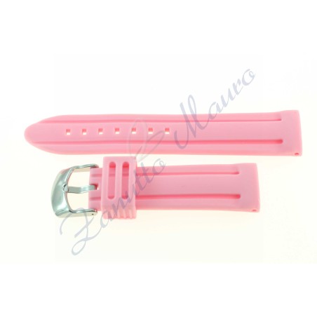 Cinturino in silicone J203 rosa ansa mm 20 soft touch