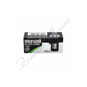 Batterie Maxell 392 oxyde d'argent SR41W Hg 0%