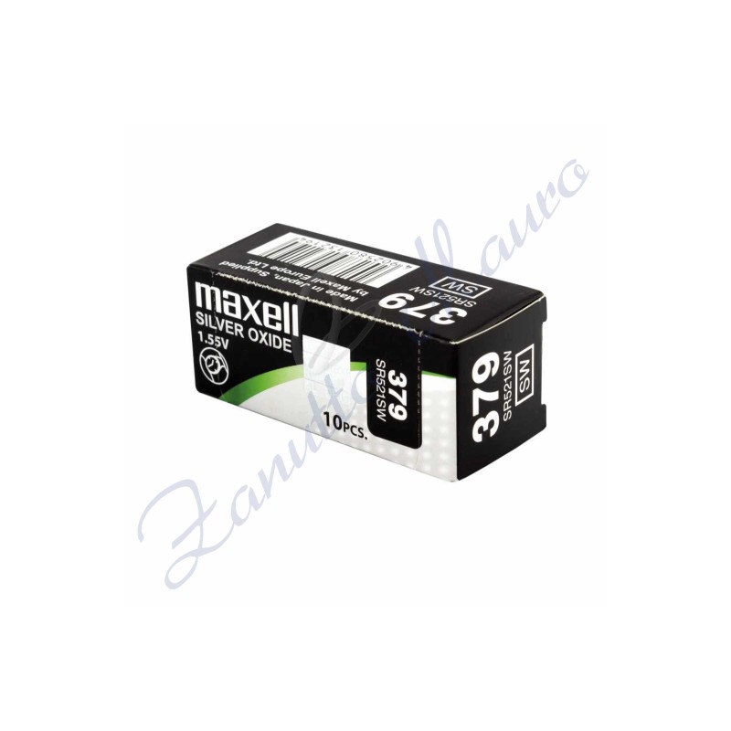 Batterie Maxell 379 oxyde d'argent SR521SW Hg 0%
