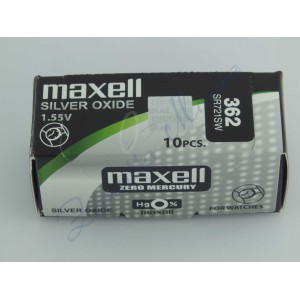 Pila Maxell  362  silver oxide SR721SW Hg 0%
