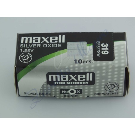 Pila Maxell  319  silver oxide SR527SW Hg 0%