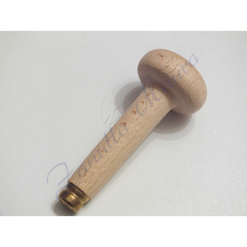 Manche en bois pour ciseaux longs en forme de champignon