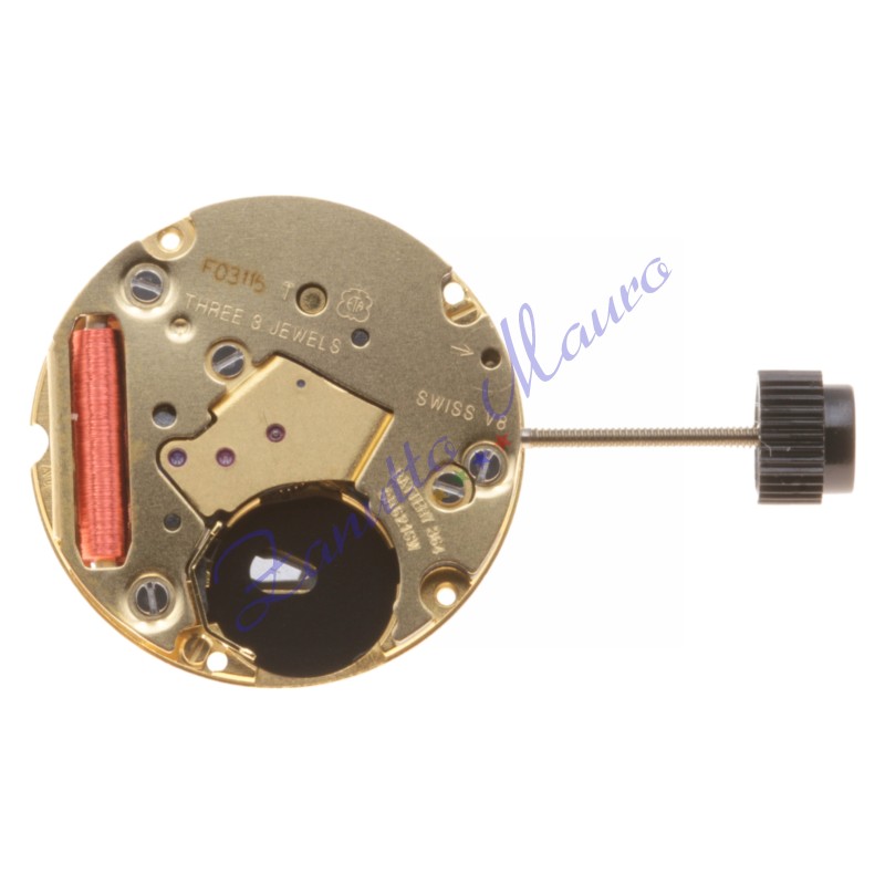 Mouvement ETA F03.115 SH1 Date à 3 boules à 3 heures