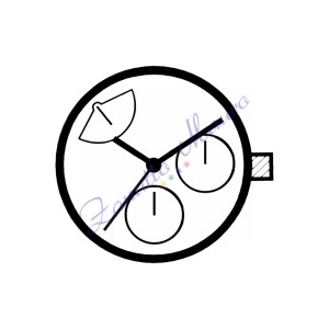 Mouvement Hattory VX3T quartz multifonctionnel