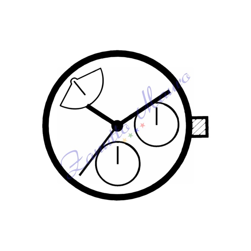 Mouvement Hattory VX3T quartz multifonctionnel