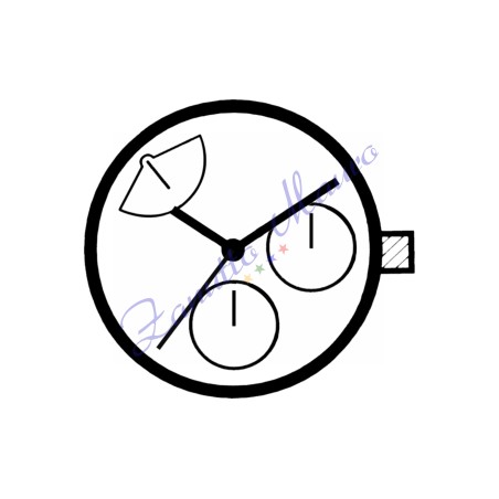 Mouvement Hattory VX3T quartz multifonctionnel