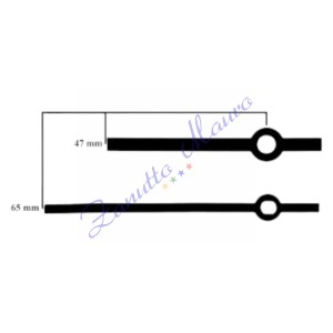 Coppia lancette 134 nere per SKP e TMP