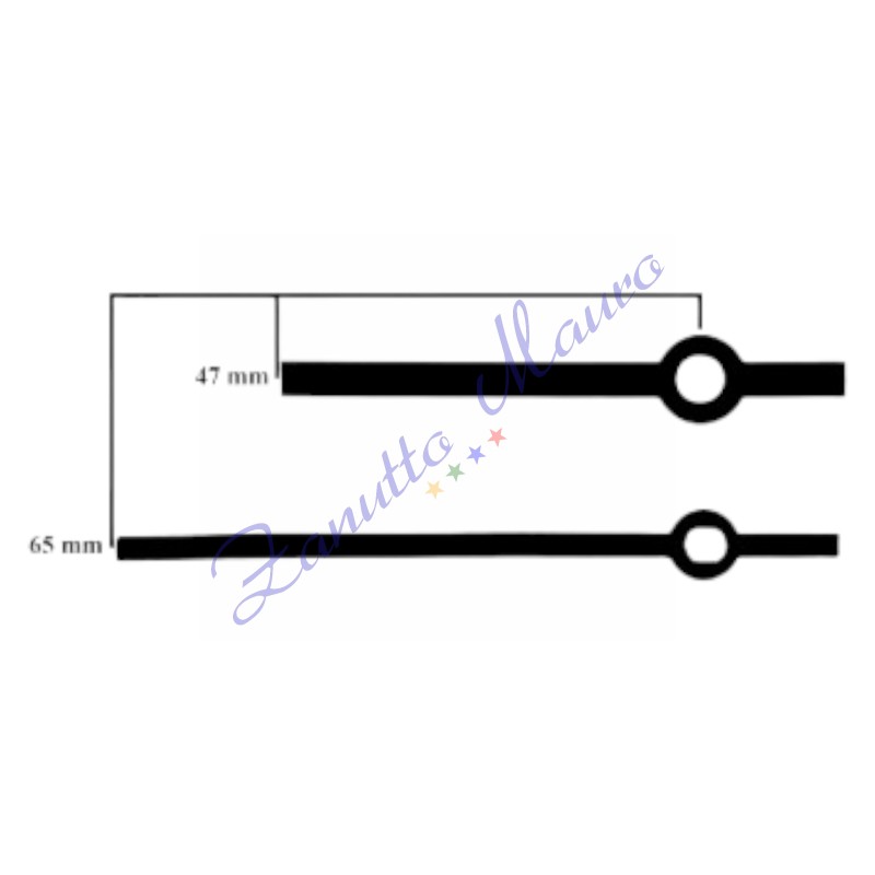 Paire de 134 mains noires pour SKP et TMP