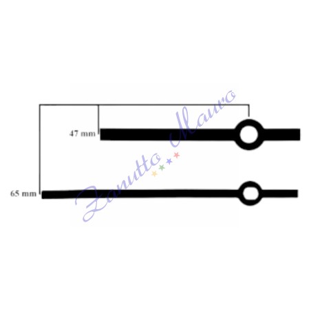 Paire de 134 mains noires pour SKP et TMP