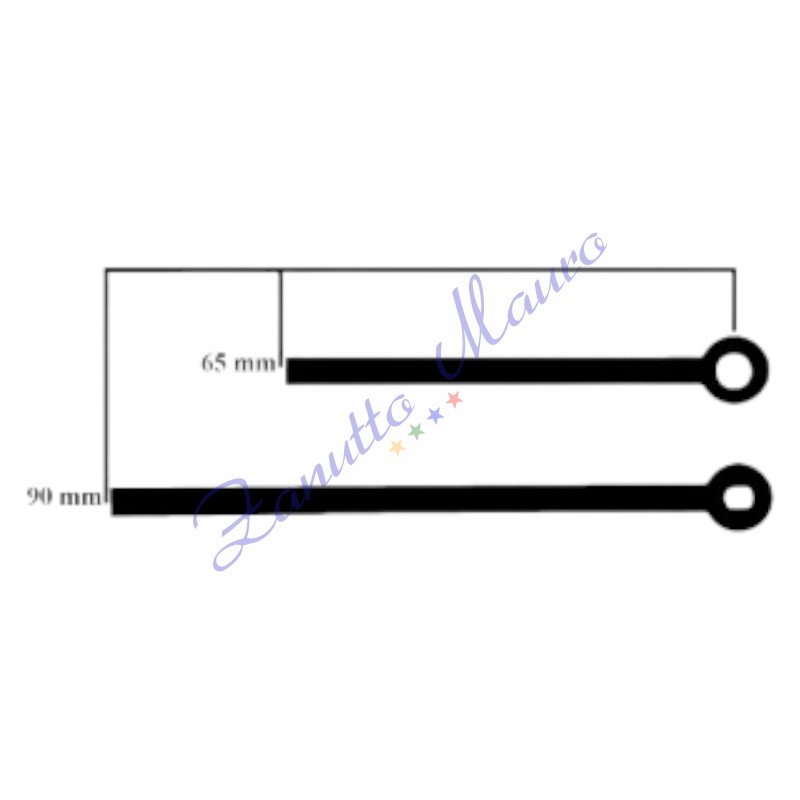Mains 02 noires pour les mouvements SKP et TMP paquet de 10 paires