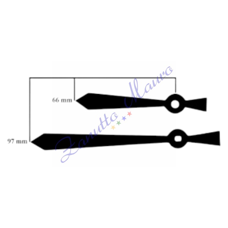 Paire de mains noires 118 pour SKP et TMP