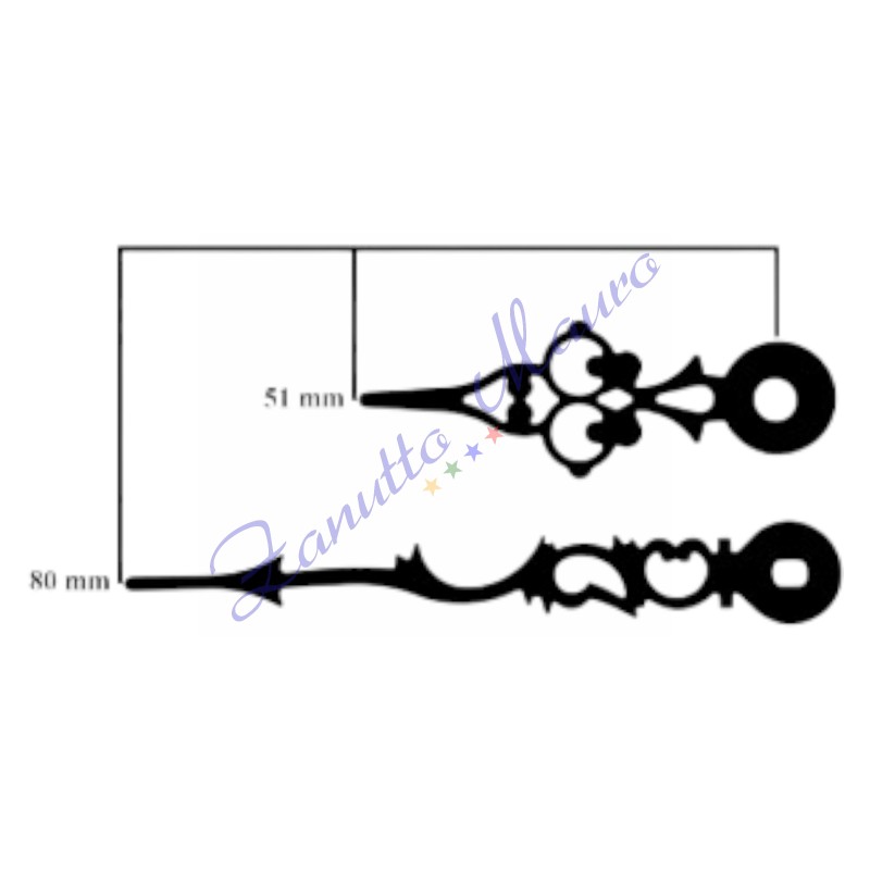 Paire de mains 06 noires pour SKP et TMP
