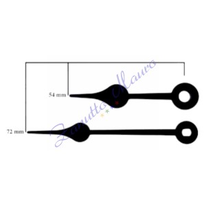 04 mains noires pour les mouvements SKP et TMP paquet de 10 paires