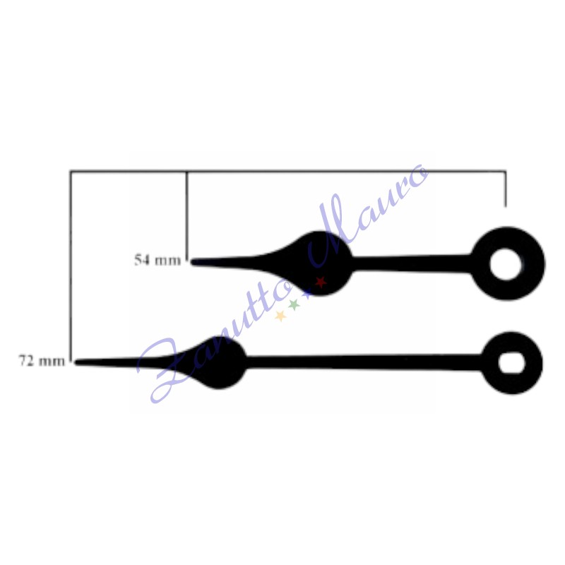 04 mains noires pour les mouvements SKP et TMP paquet de 10 paires
