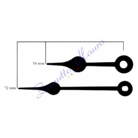 04 mains noires pour les mouvements SKP et TMP paquet de 10 paires