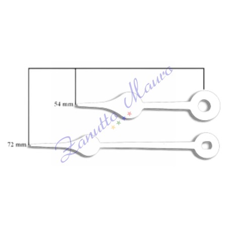 Paire de mains 04B blanches pour SKP et TMP