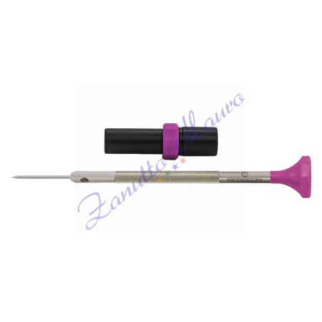 Tournevis Bergeon 30081 mm 1,60 violet avec 3 lames de rechange