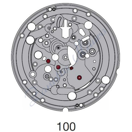 Platina montata ETA 2893-1