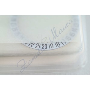 Disque de date à 6 heures pour ETA F03.111 blanc/noir