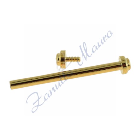 Boucles à visser diamètre 1,35 mm 12 plaqué or. Sachet de 4 pièces