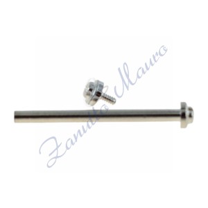 Boucles à visser diamètre 1,45 mm 12 chromées. Sachet de 4 pièces