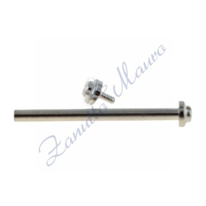 Boucles à visser diamètre 1,45 mm 18 chromées. Sachet de 4 pièces