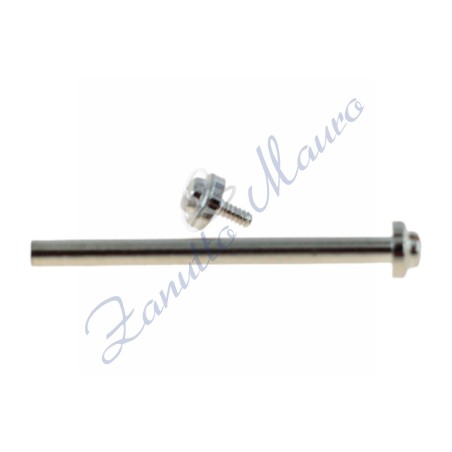 Boucles à visser diamètre 1,45 mm 20 chromées. Sachet de 4 pièces