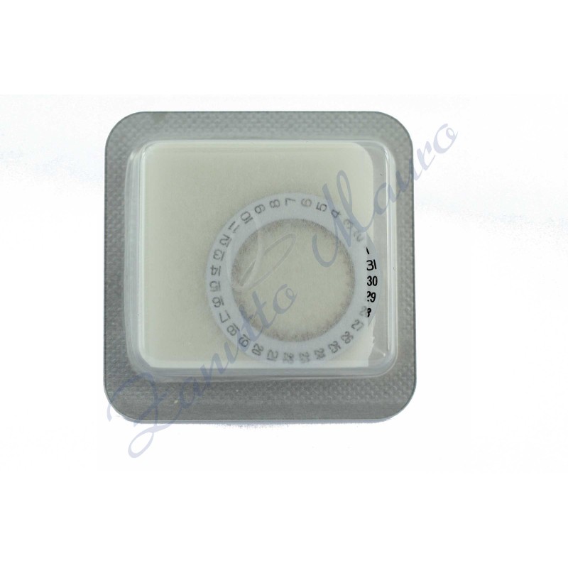 Disque de date à 3 pour ETA 255.411 blanc/noir