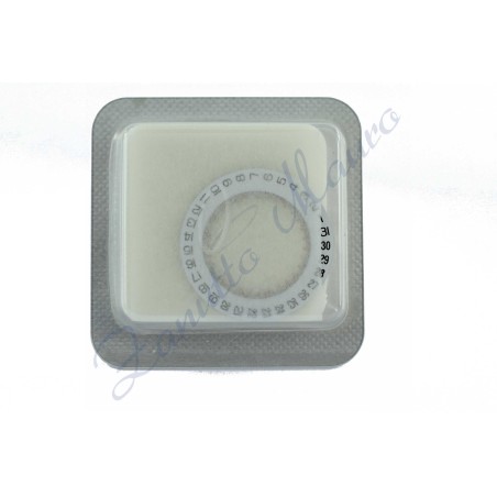 Disque de date à 3 pour ETA 255.411 blanc/noir