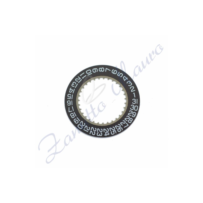 Disque de date à 4H30 pour ETA 255.411 noir/blanc