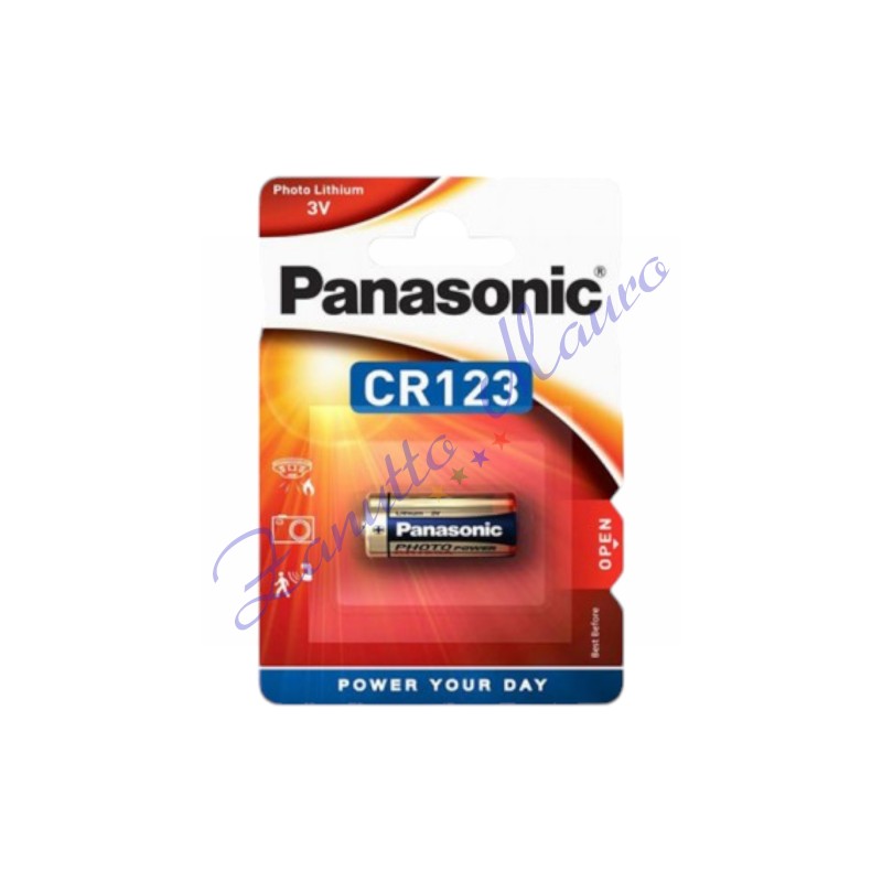 Pile CR123A Panasonic lithium 3v