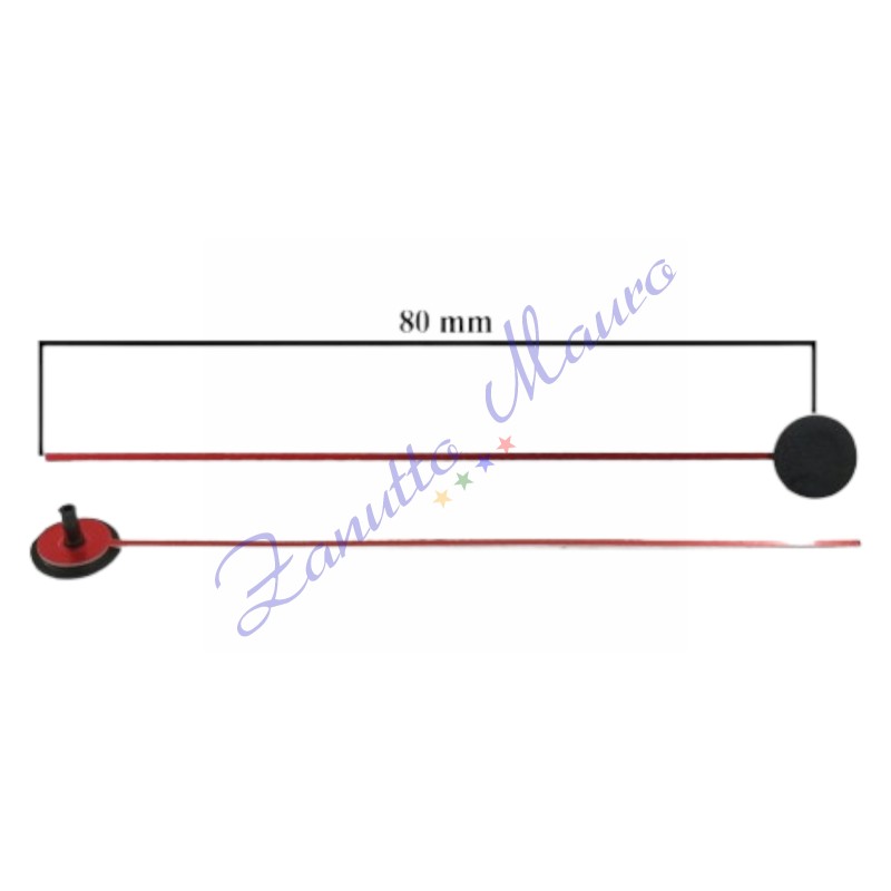 Trotteuse de type B pour SKP et TMP en aluminium rouge mm 80 10 pcs