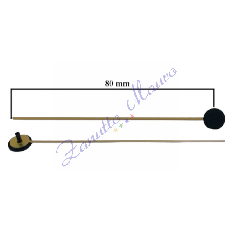 Aiguilles des secondes type BD pour SKP et TMP en aluminium doré mm 80 10 pcs