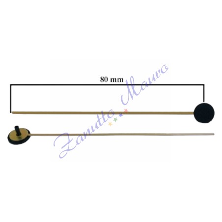 Aiguilles des secondes type BD pour SKP et TMP en aluminium doré mm 80 10 pcs