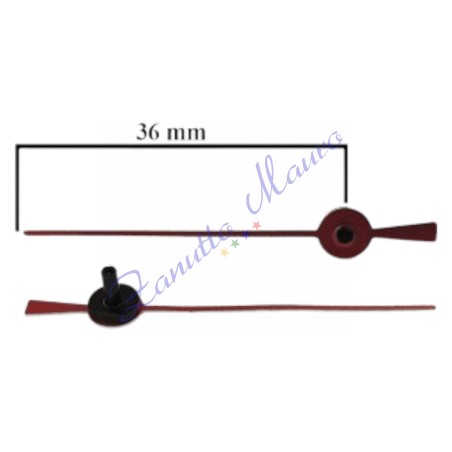 Trotteuse de type ER pour SKP et TMP en aluminium rouge mm 35 10 pcs