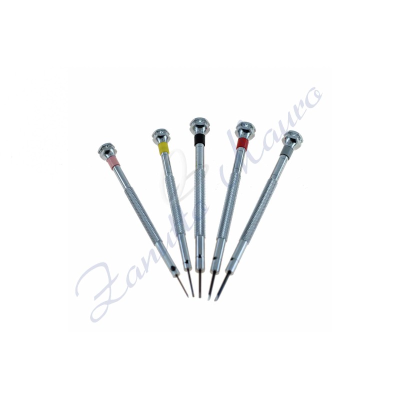 Assortiment de 5 tournevis MSA01.095 Horote c mm 0,6/0,8/1,0/1,2/1,4