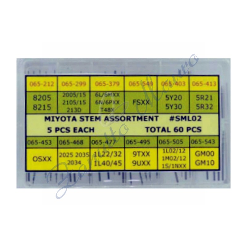 Assortimento 60 tiges per movimenti Miyota - SML02