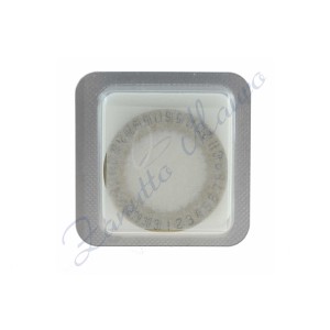 Disque de date à 6 pour ETA 251.262 or/noir st ex grande