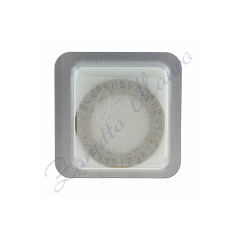 Disque de date à 6 pour ETA 251.262 or/noir st ex grande