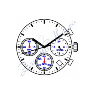 Mouvement Sunon PE902 chrono date 4.30 heures