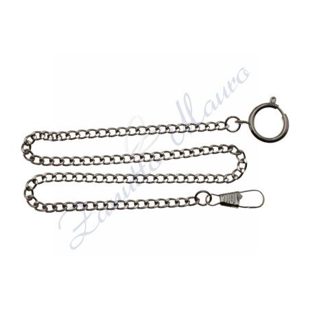 Chaîne chromée pour montre de poche groumette mesh sparse mm 5.5x2.3 cm 36