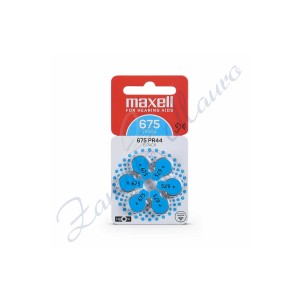 Pila Maxell Zinco Aria ZA675 PR44 Blister da 6 batterie