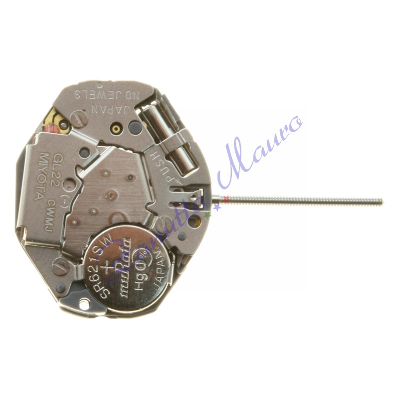 Mouvement Miyota GL22 2 aiguilles sans affichage de la date