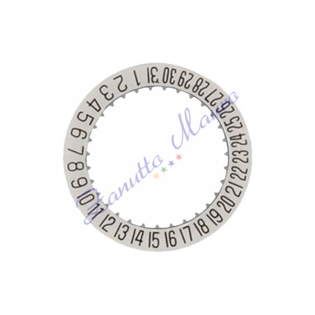 Disque de date à 6 heures pour ETA F06.111 blanc/noir