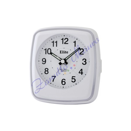 Réveil Elite mm 85x110 ST4700 blanc. Silencieux